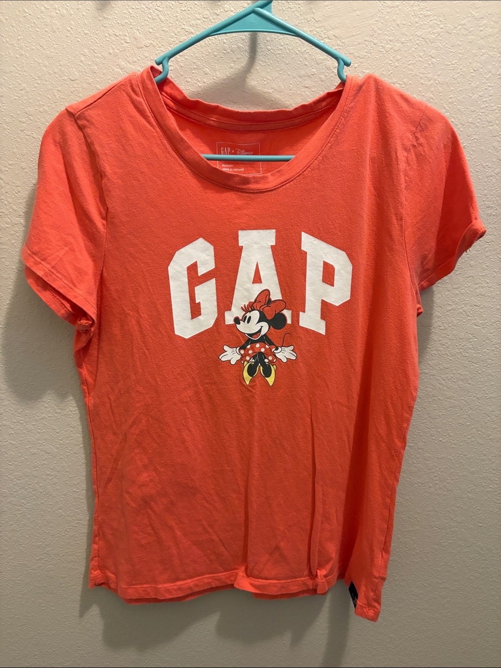 GAP Coral Minnie Graphic Short Sleeve Tee